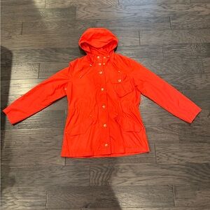 Lauren Ralph Lauren Women’s Orange Raincoat Size Large